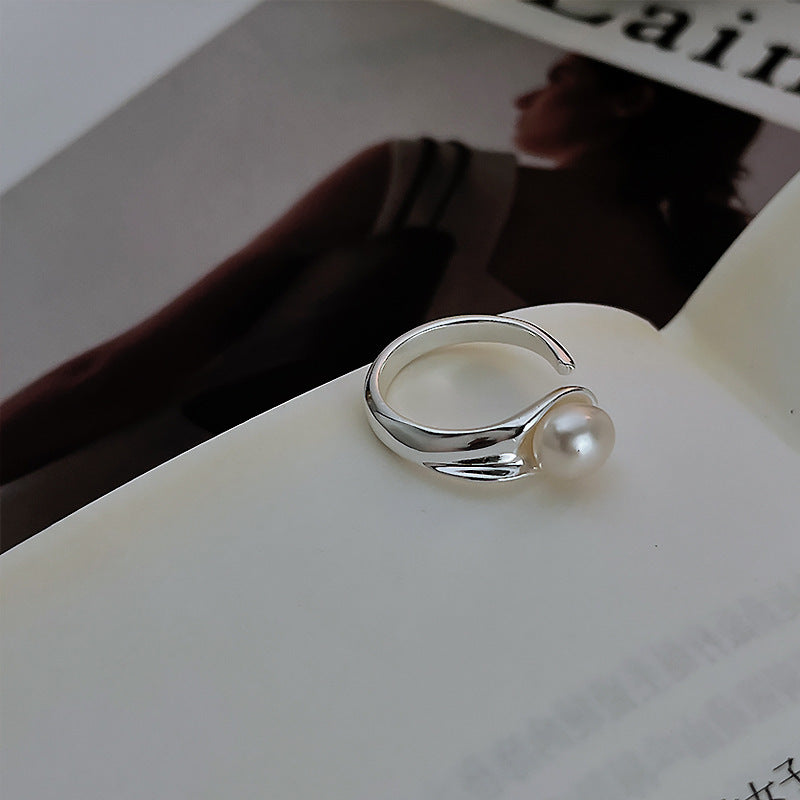 Sterling Sier Female Design Special Interest Light Luxury High Sense Ring