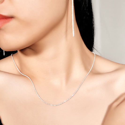 Women's For Niche Design Clavicle Chain Argent Necklaces