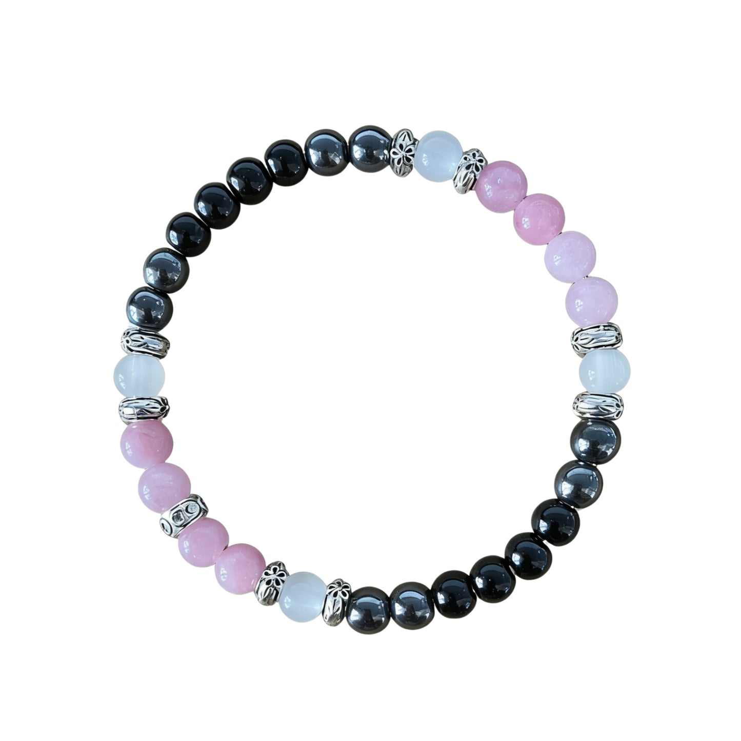 Cool New Pink Crystal Natural Stone Bracelet