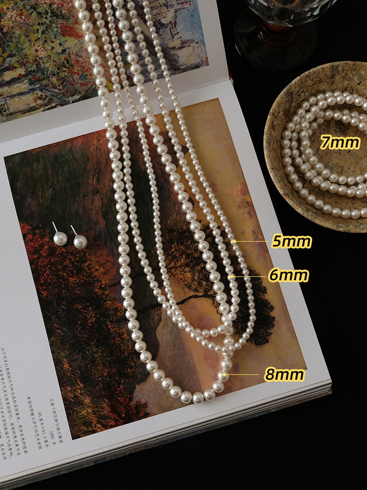 Multiple Ways To Wear Advanced Strong Light Pearl Necklaces