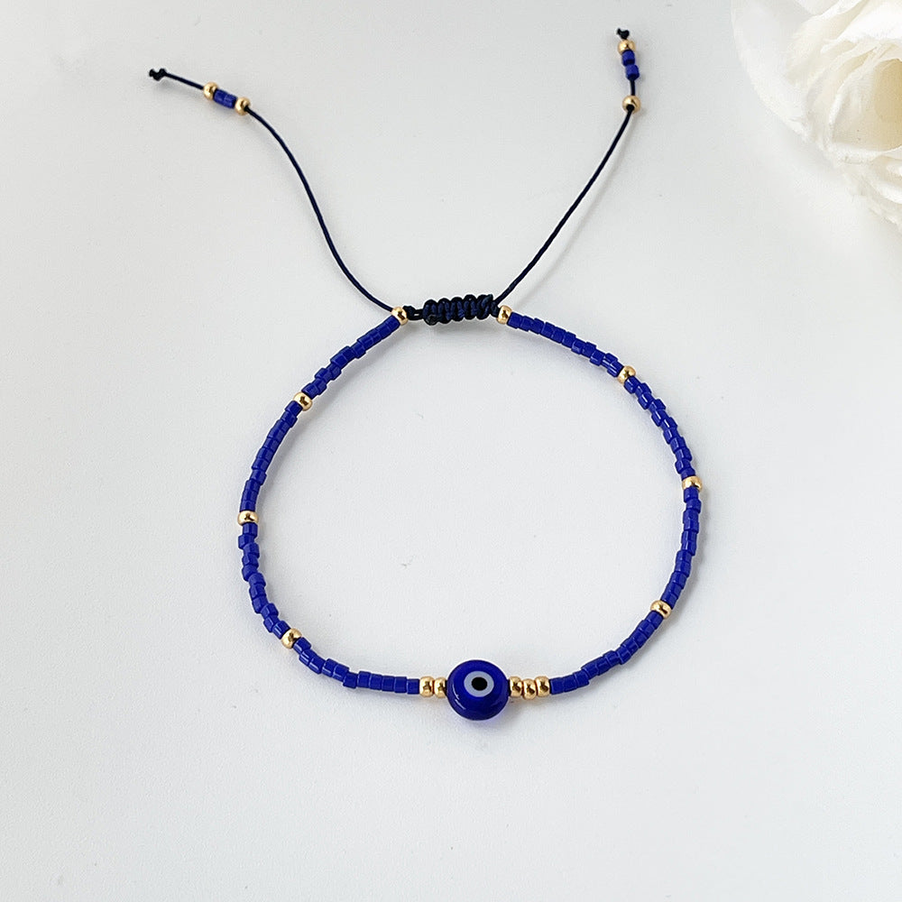 Bohemian Ethnic Style Retro Glaze Devil's Eye Bracelet