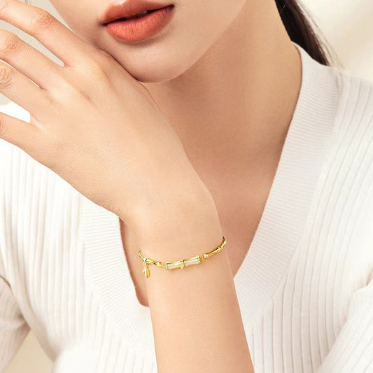 Women's Bamboo Enough High-grade Chinese Style Jade Bracelets