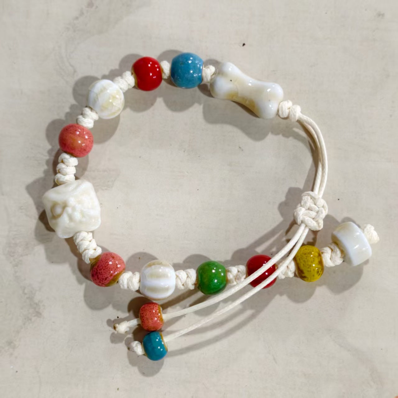 Women's & Men's Chinese Holiday Gift Ceramic Simple Personality Bracelet