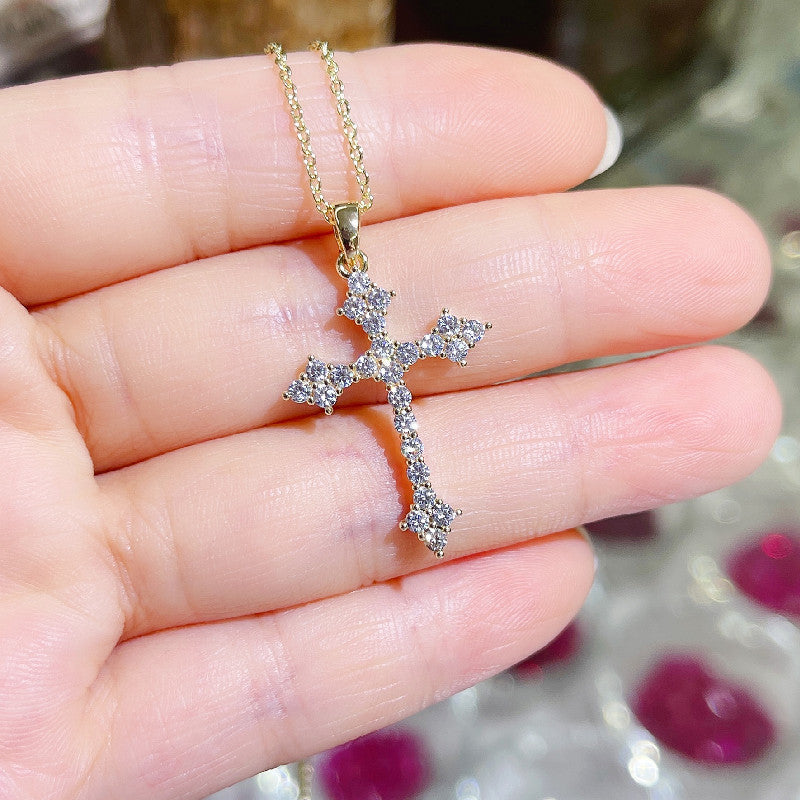 Women's & Men's Diamond Cross Inlaid High Quality Zircon Rap Hip Hop Pendants