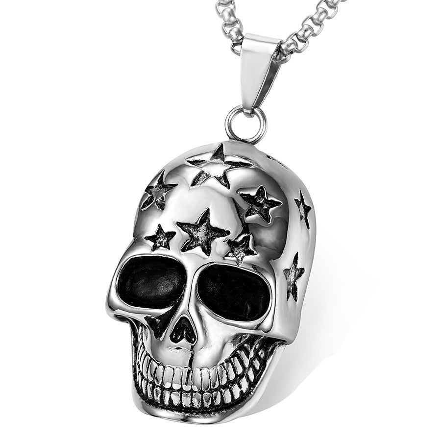 Men's Alloy Retro Punk Cross Money Drawing Luck Changing Necklaces