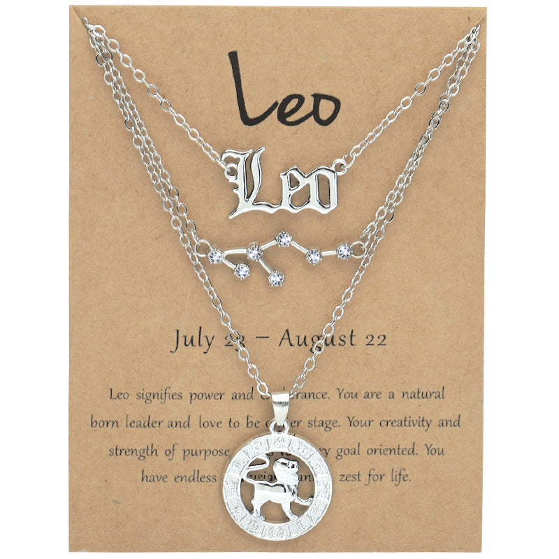 Twee Constellations Vintage English Starry Sky Image Necklaces