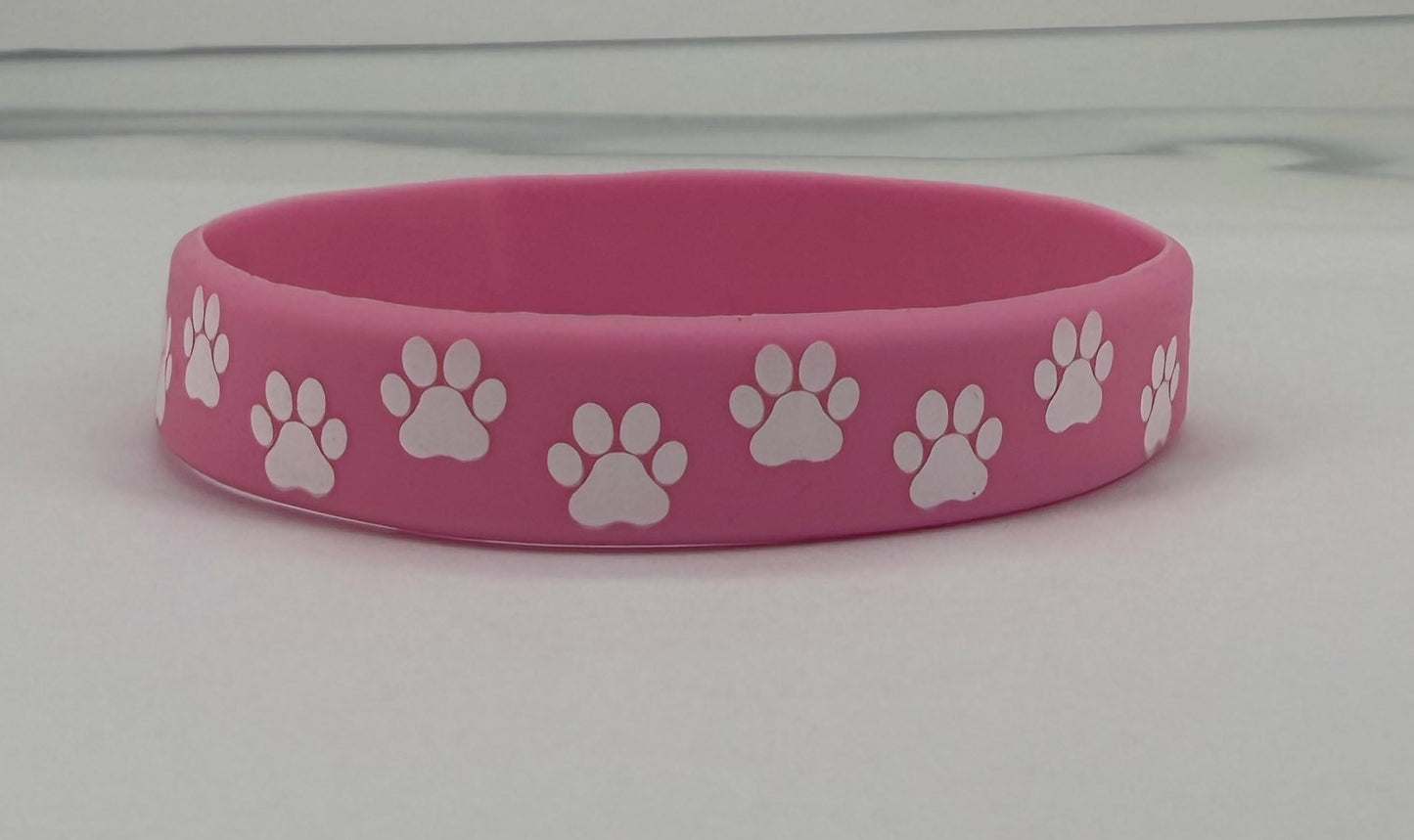 Paw Print Silicone Pet Theme Party Event Bracelet