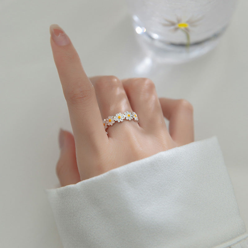 Style Fresh White Flower Epoxy Korean Bracelets