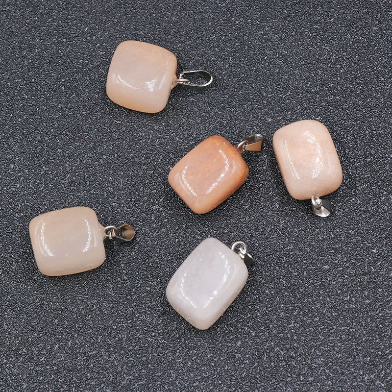 Stone Crystal Agate Small Colorful Jade Irregular Pendants