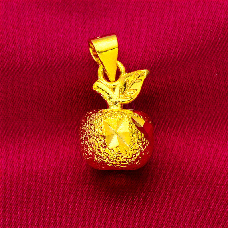 Women's Vietnam Placer Gold Love Abacus Small Pendants