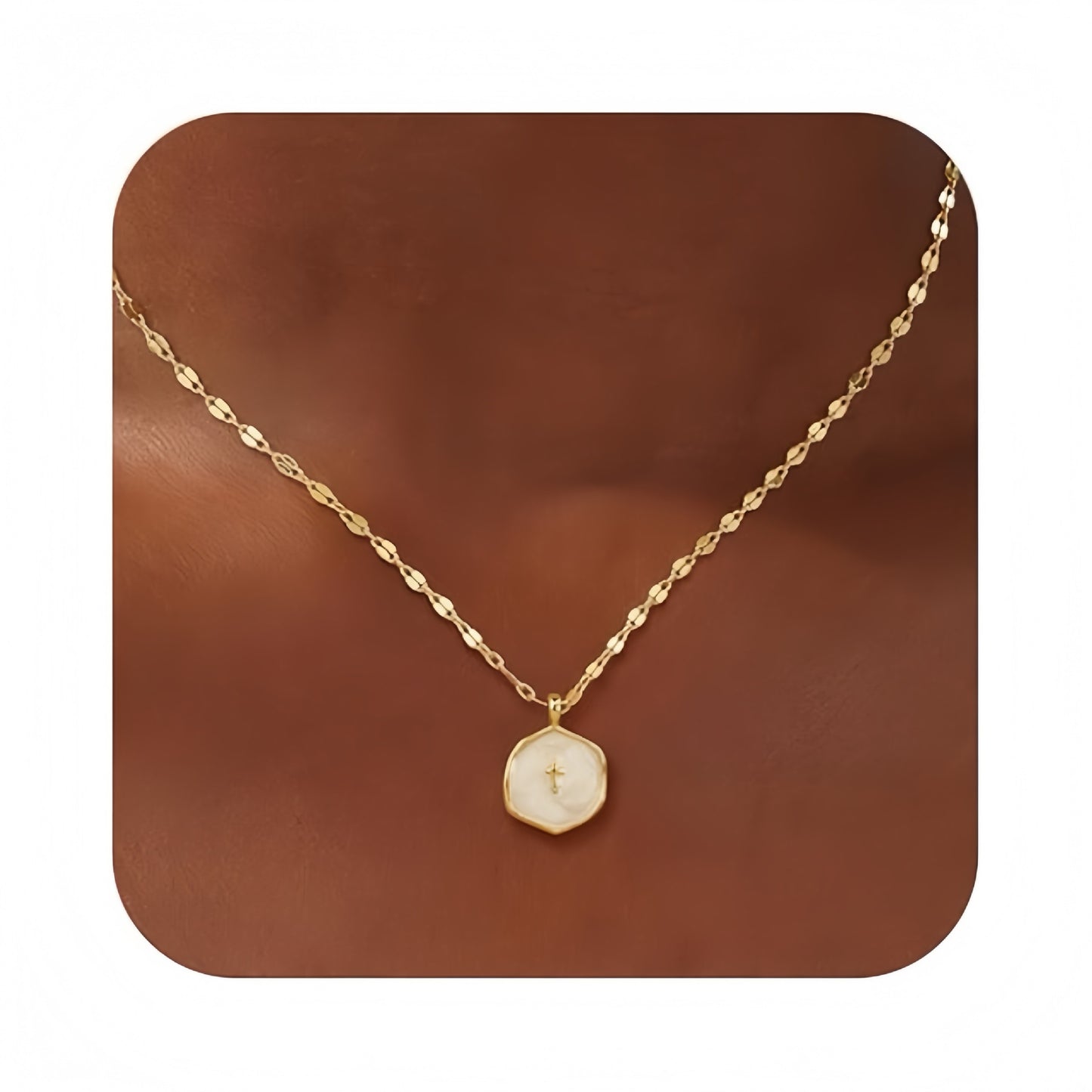Women's Best-selling Minimalist Cute Wild Simple Cross Commemorative Necklace