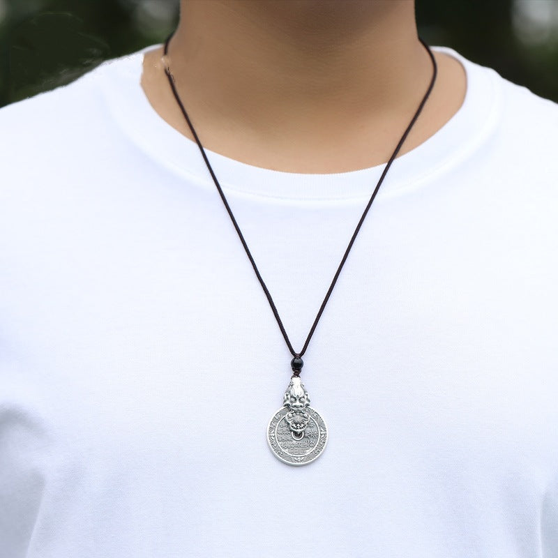 Men's Ghost Spending Money Thailand Sier Pi Necklaces