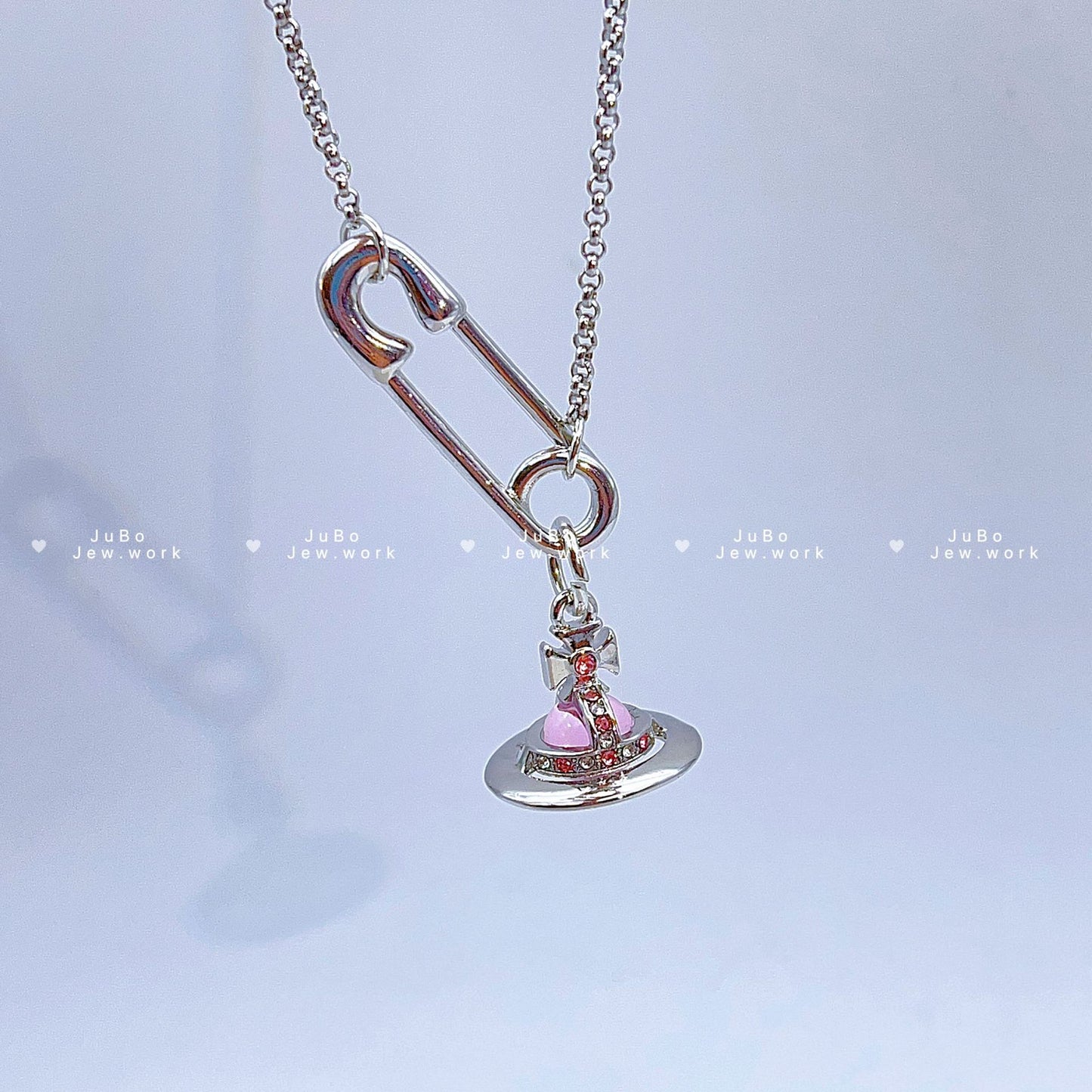 Women's Romantic Queen Mother Planet Three-dimensional Saturn Crystal Sweater Chain Necklaces