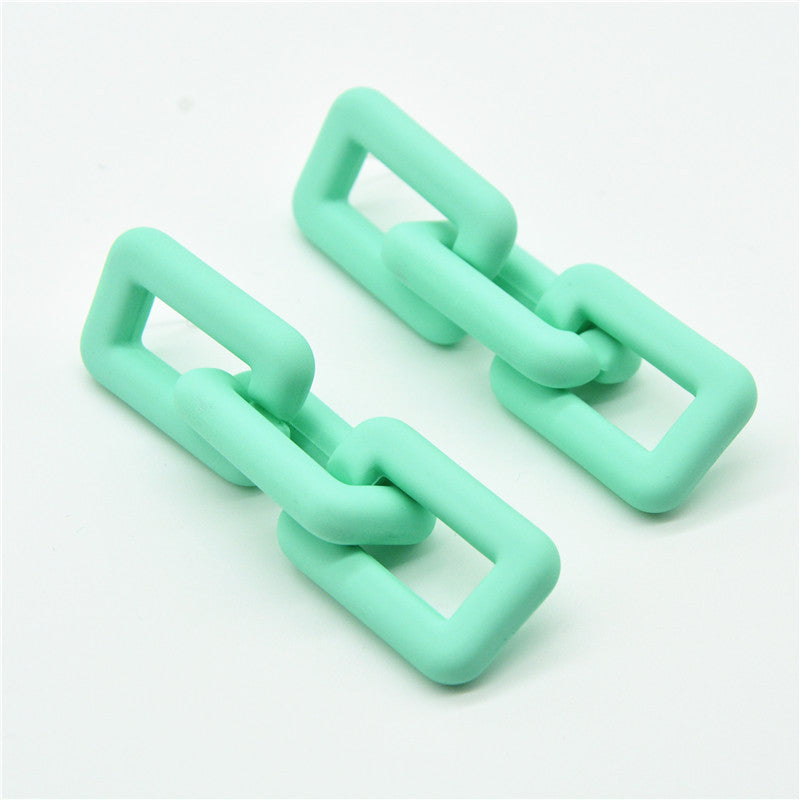 Women's Needle Color Chain For Simple Long Earrings