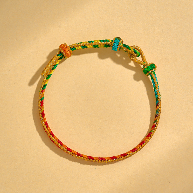 Children's Dragon Boat Festival Colorful Rope Hand-woven Small Bracelets