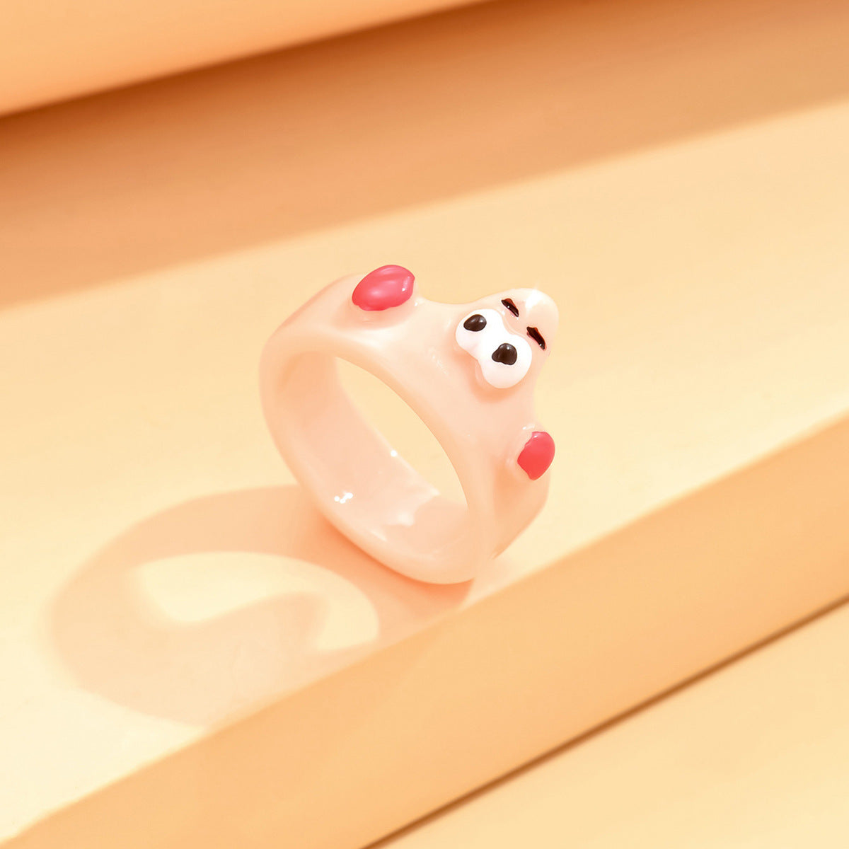 Monster Black Cat Female Dopamine Big Eyes Couple Little Finger Ring