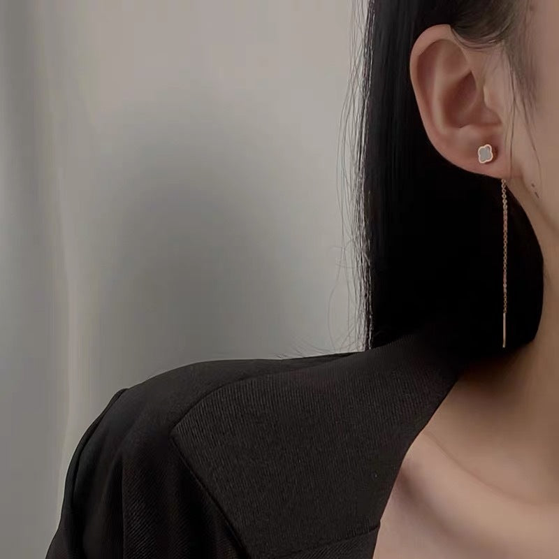 Women's Grass Fashion Long Fringe High-grade Light Luxury Ear Line