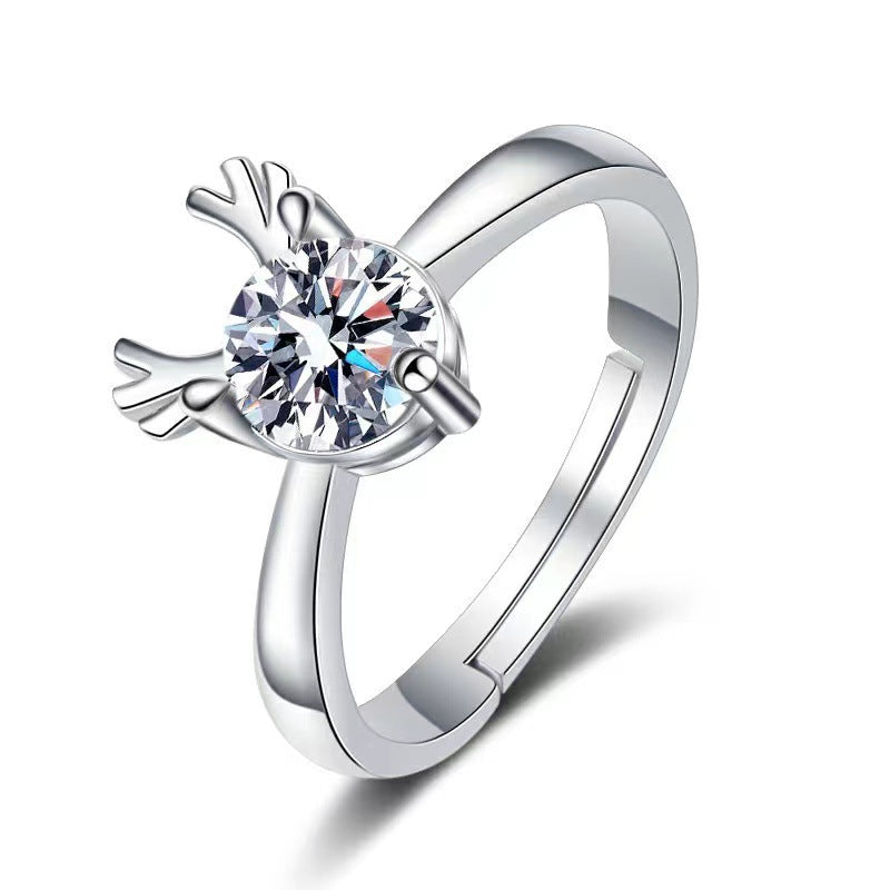 Moissanite Female Affordable Luxury Fashion Niche Rings