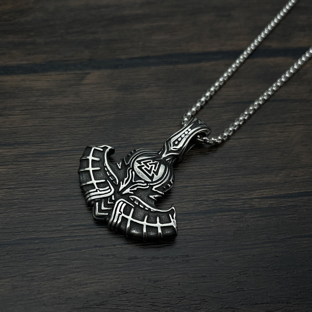 Men's Retro Creative Design Snake-shaped Stainless Steel Personalized Pendants