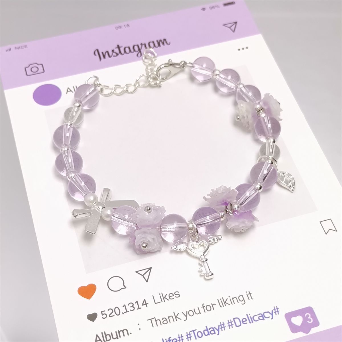 Rose Flower Exquisite Mori Light Luxury Bracelet