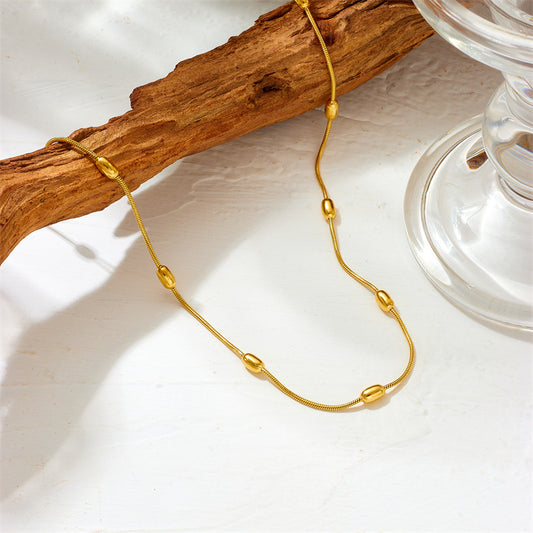 Simple Stainless Steel Design Personality Long Necklace
