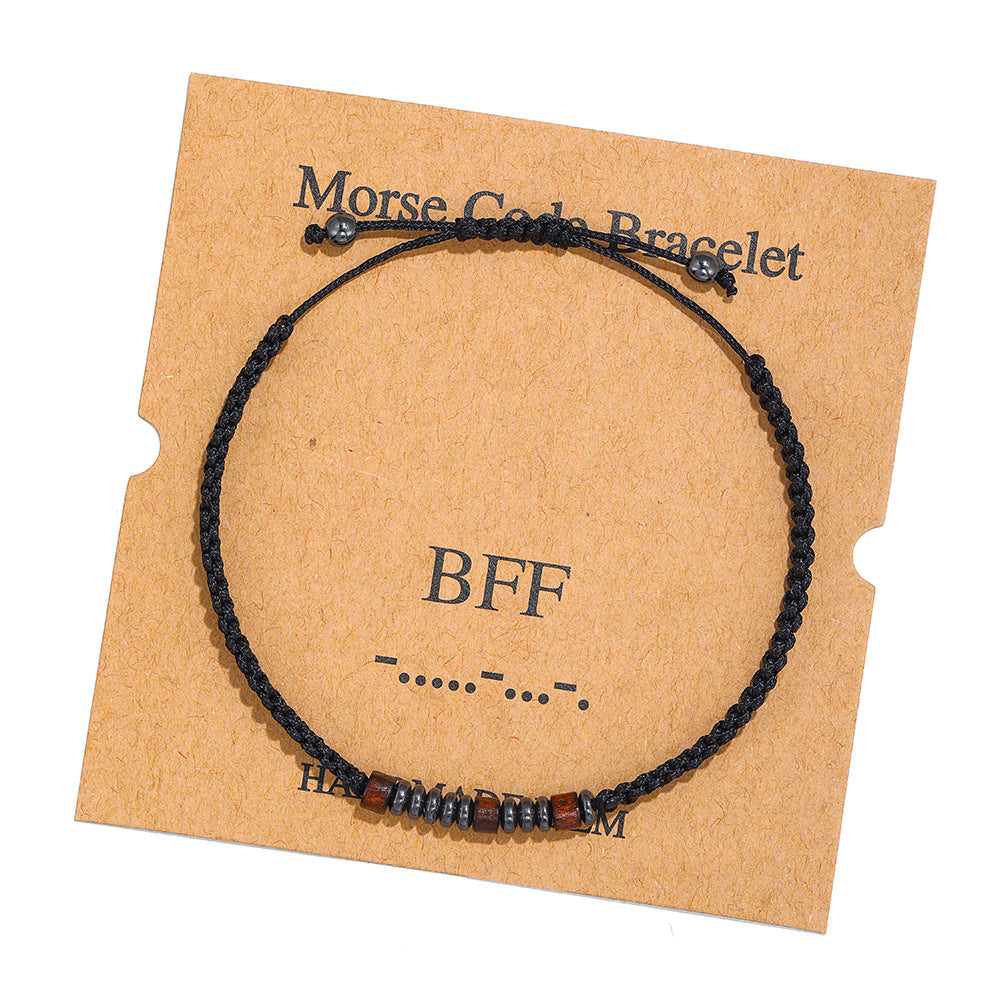Moss Password Hand-woven Letters Numbers Vintage Bracelets