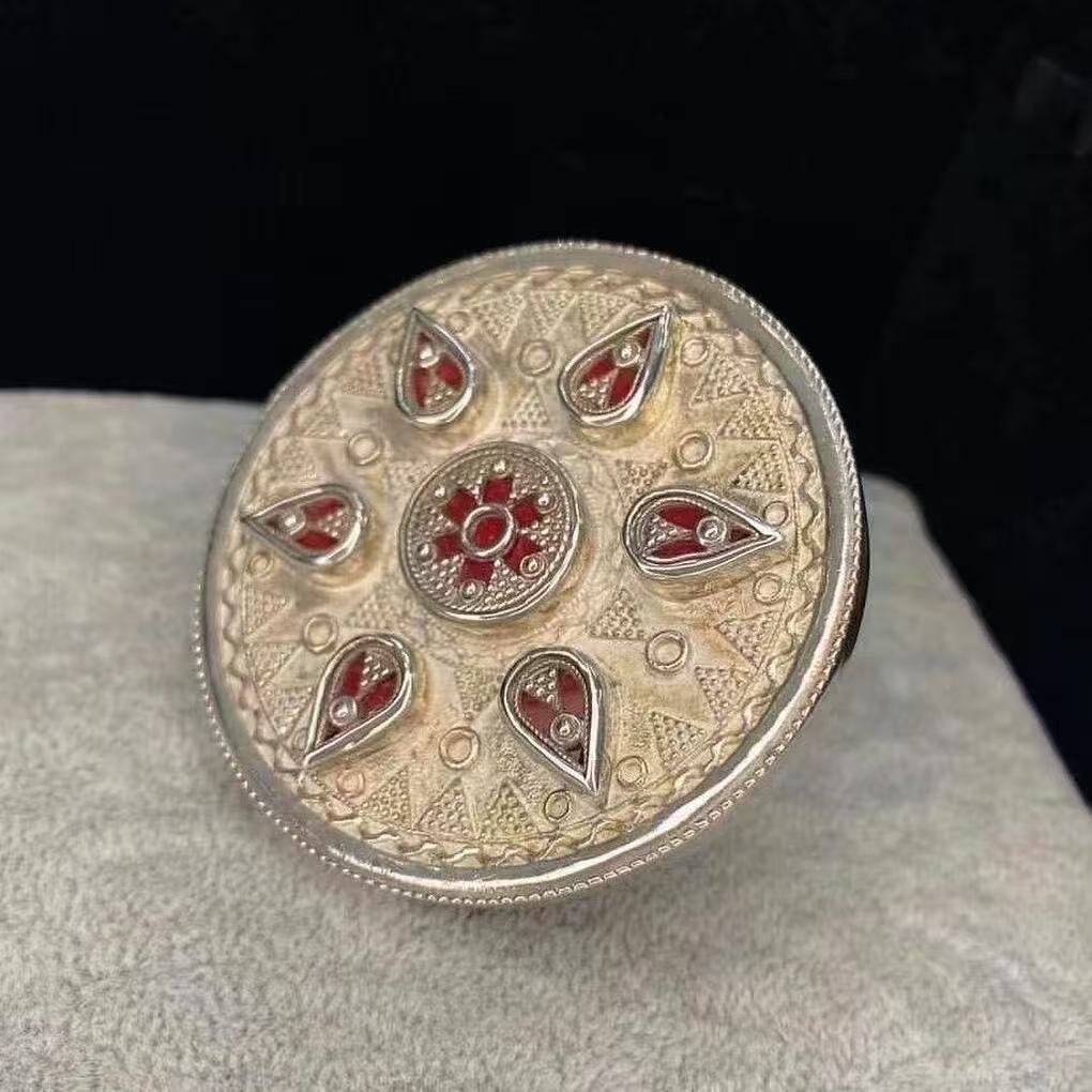 Kazakh Element Open Ethnic Style Simple Niche Index Ring