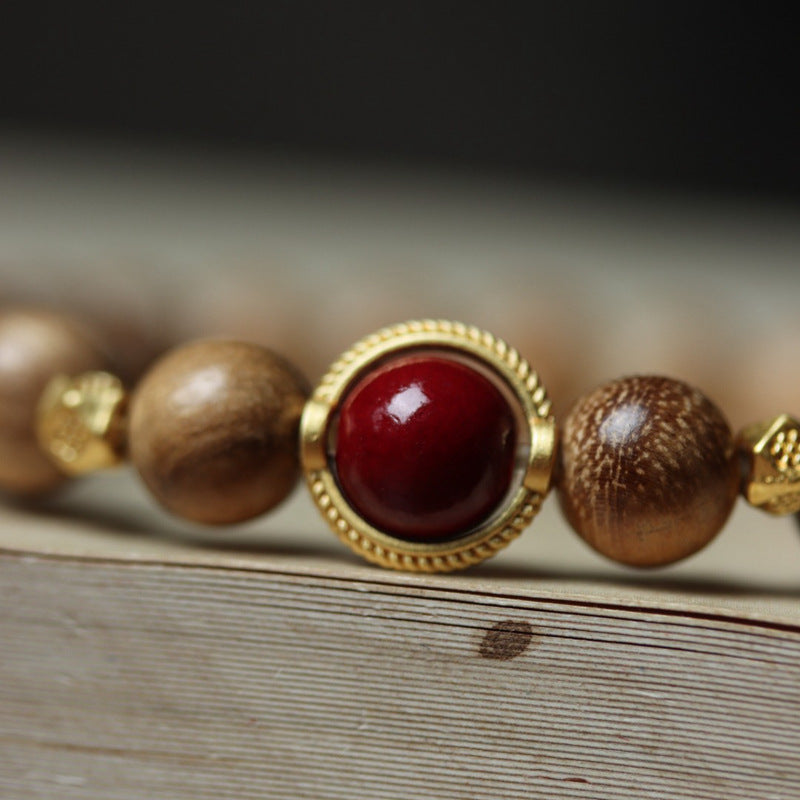 Men's Milk Fragrance Wooden Hand String Chain Artistic Female Life Gift Bracelet