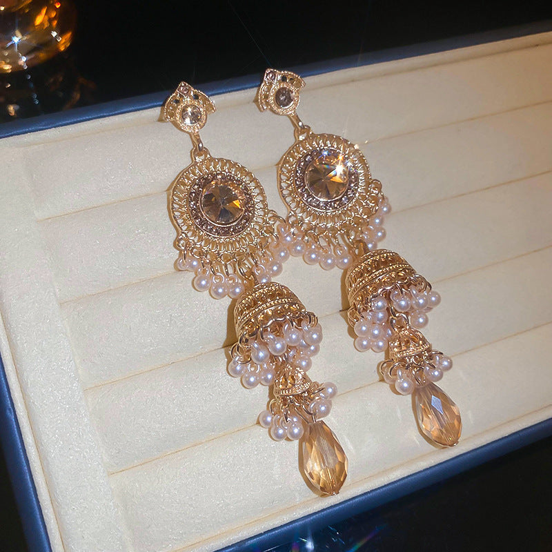 Zircon Butterfly Water Drop Ear Female Rings
