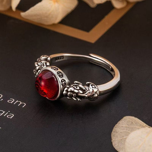Minority Snake Female Cold Wind Spirit Design Adjustable Trendy Rings