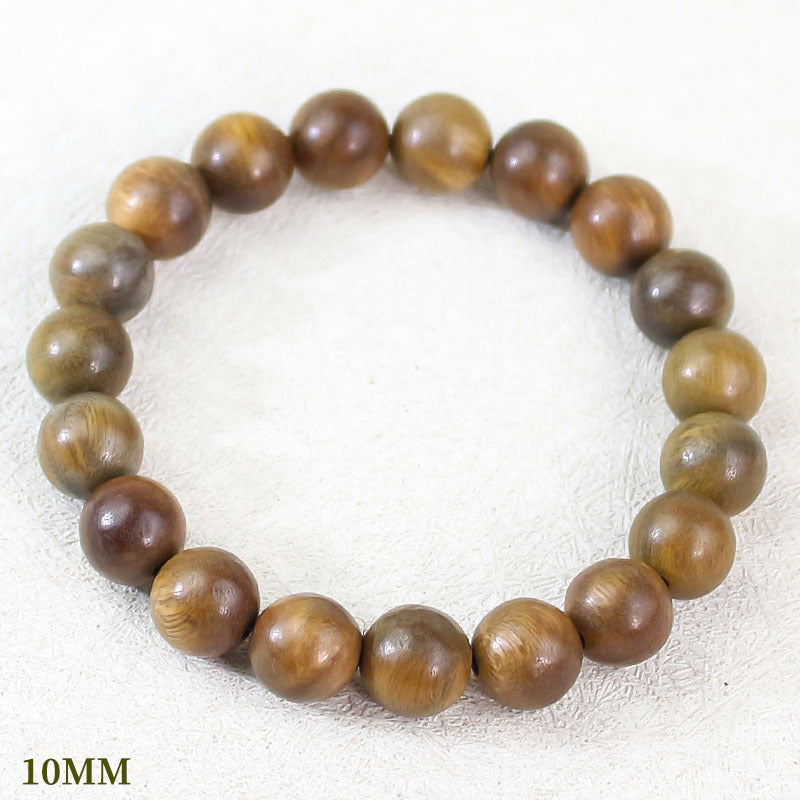 Women's & Men's Sandalwood Submerged Old Materials Beads Chinese Bracelet
