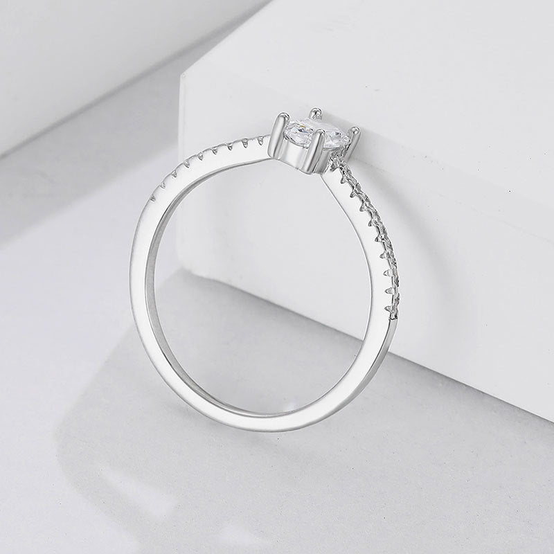 Women's Design Super Flash Zircon Big Diamond Cold Rings