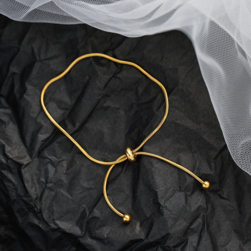 Retro Titanium Steel Pull Female Trendy Cold Korean Style Bracelets
