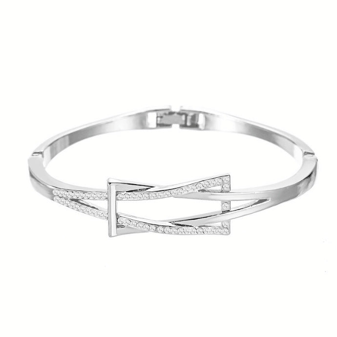 Women's Style Simple Cross Geometric Heart Shape Bracelet