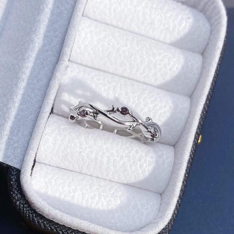 Colorful Zircon Design Light Luxury High-grade Rings