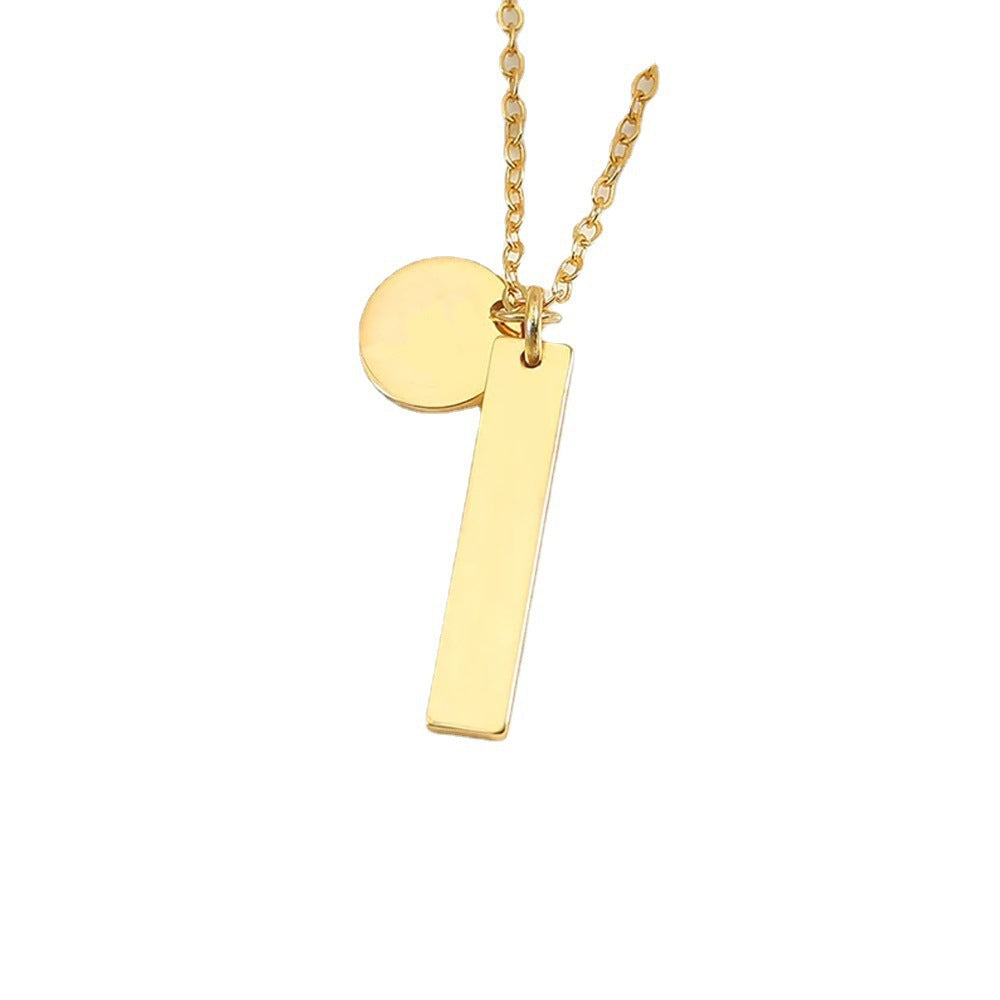 Women's Wafer Tag Stainless Steel For Personalized Necklaces