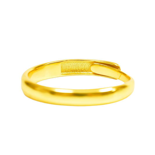 Women's & Men's Fade Gold Shop Ancient Style Alluvial Glossy Can Be Ring
