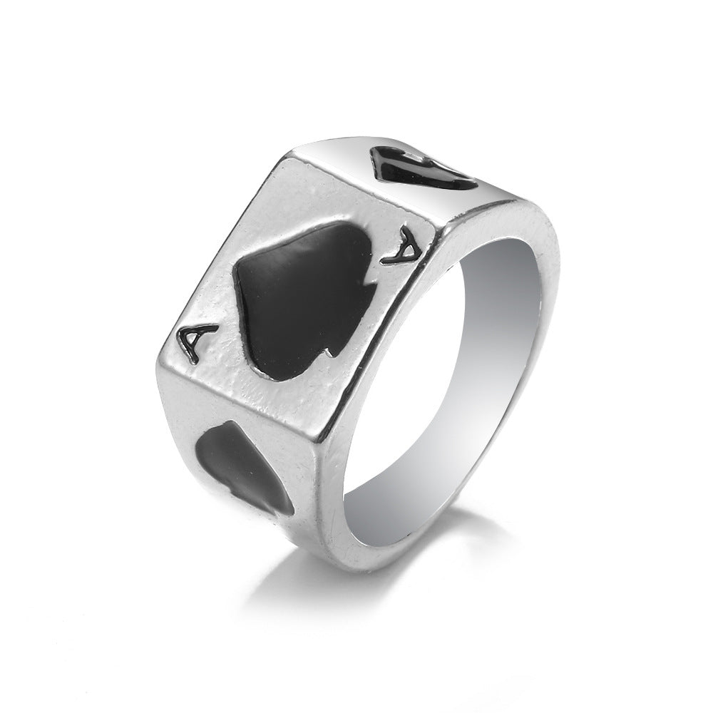 Knuckle Female Personality Rose Skull Spider Rings