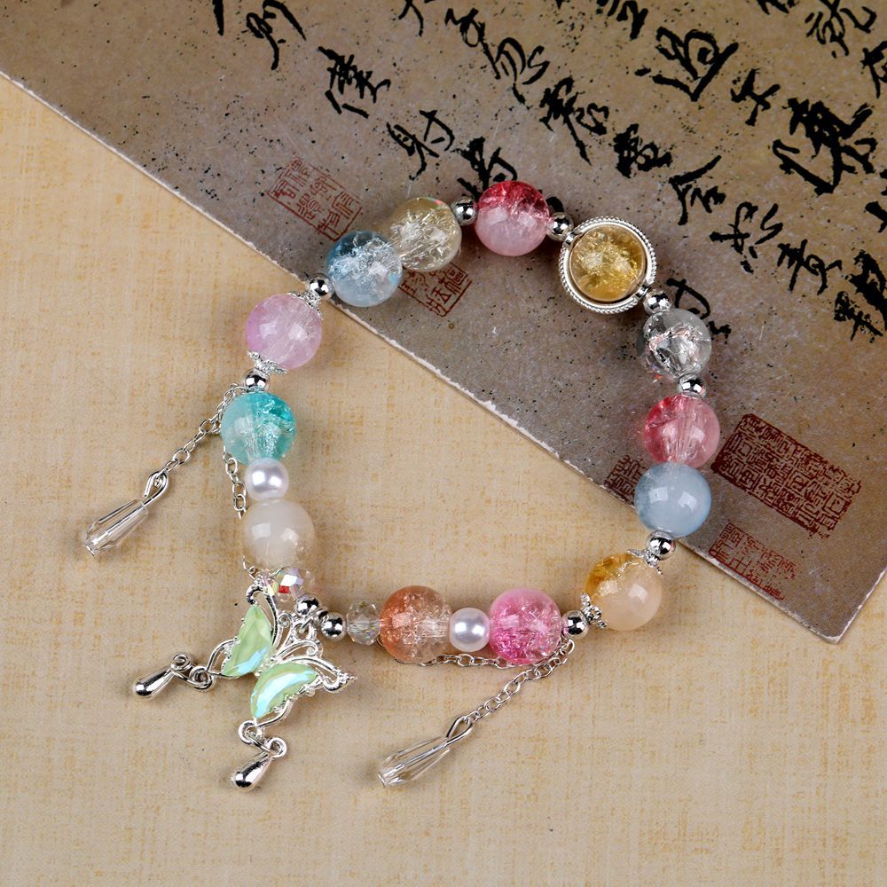 Bell Butterfly Hot Flower Crystal Cultural Bracelets
