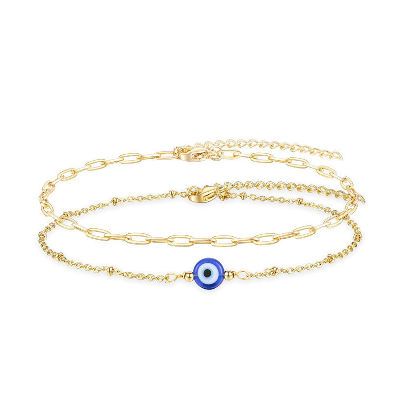 Turkish Devil's Eye Fashion Stainless Steel Blue Bracelets
