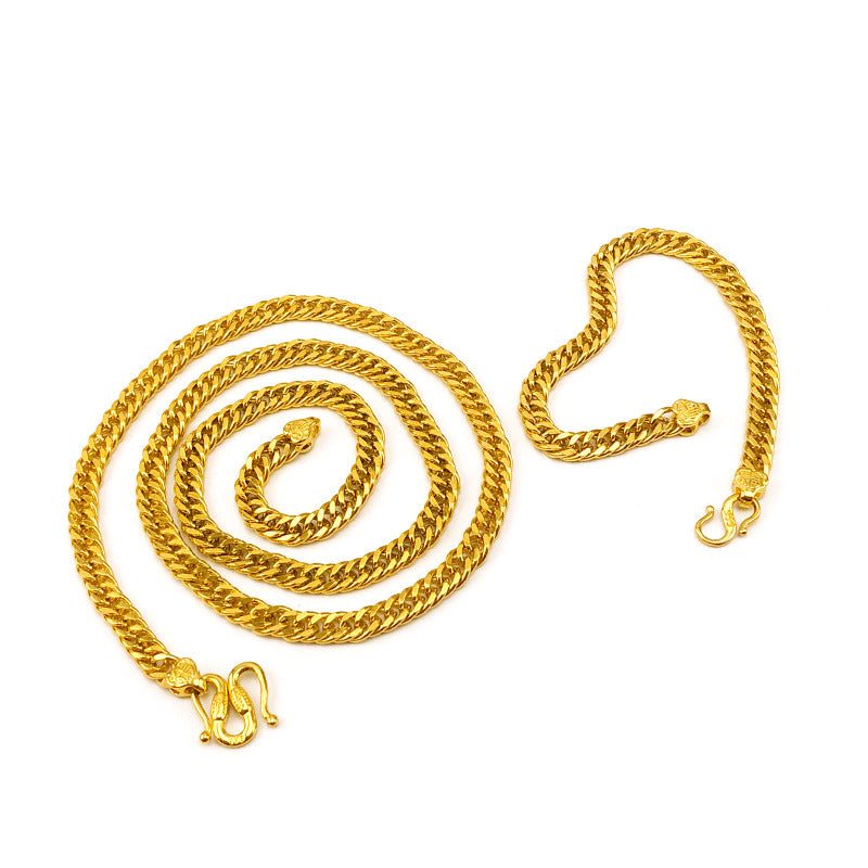 Chain Set Vietnam Placer Gold Plated Necklaces