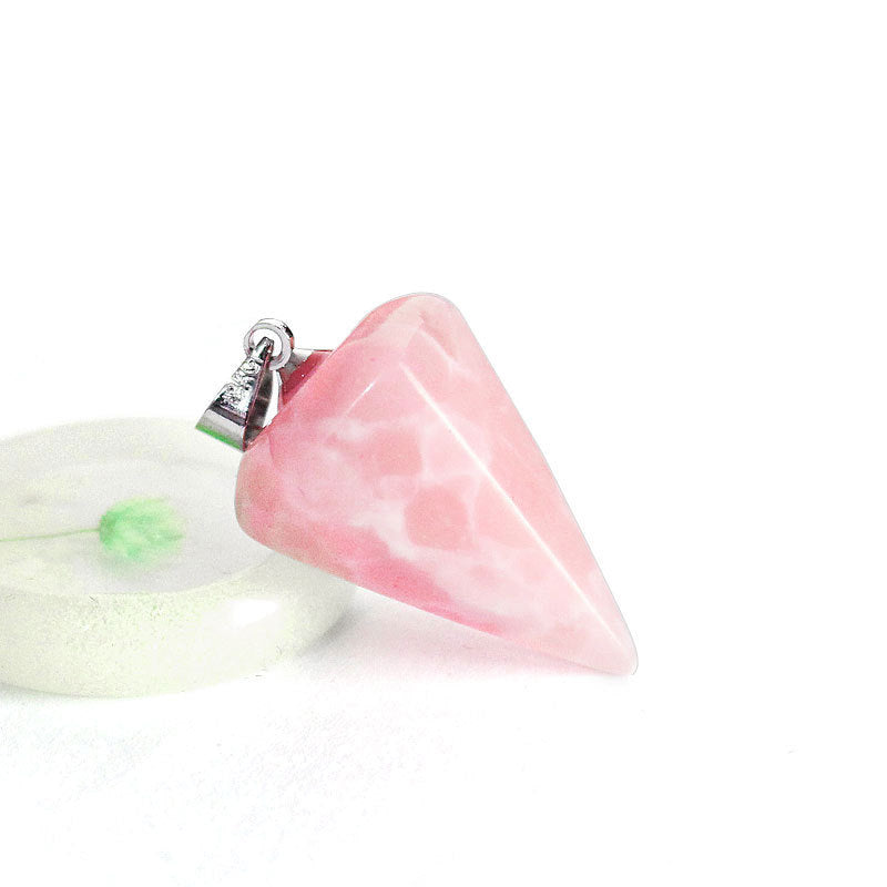 Prism Smart Pendulum Faceted Natural Stone Pendants