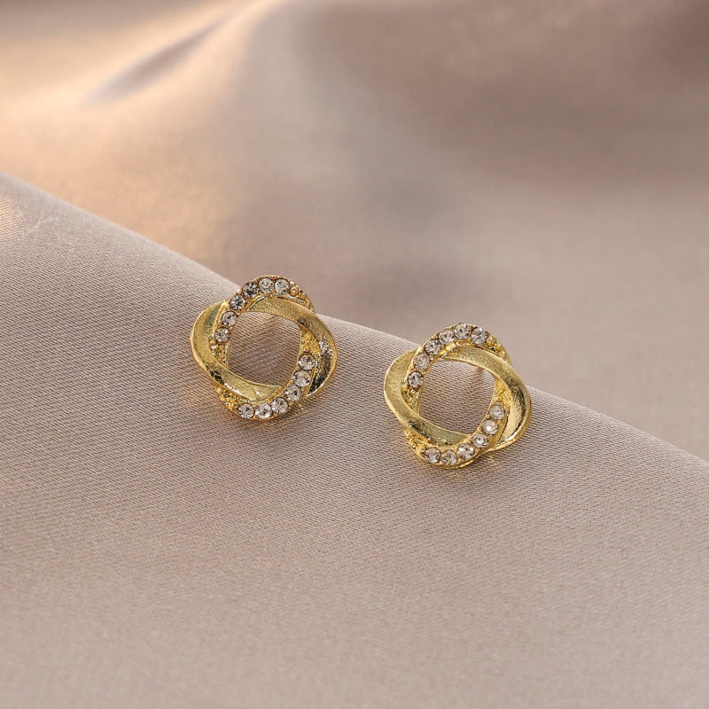 Women's Zircon Tassel Light Luxury High Sense Stud Earrings