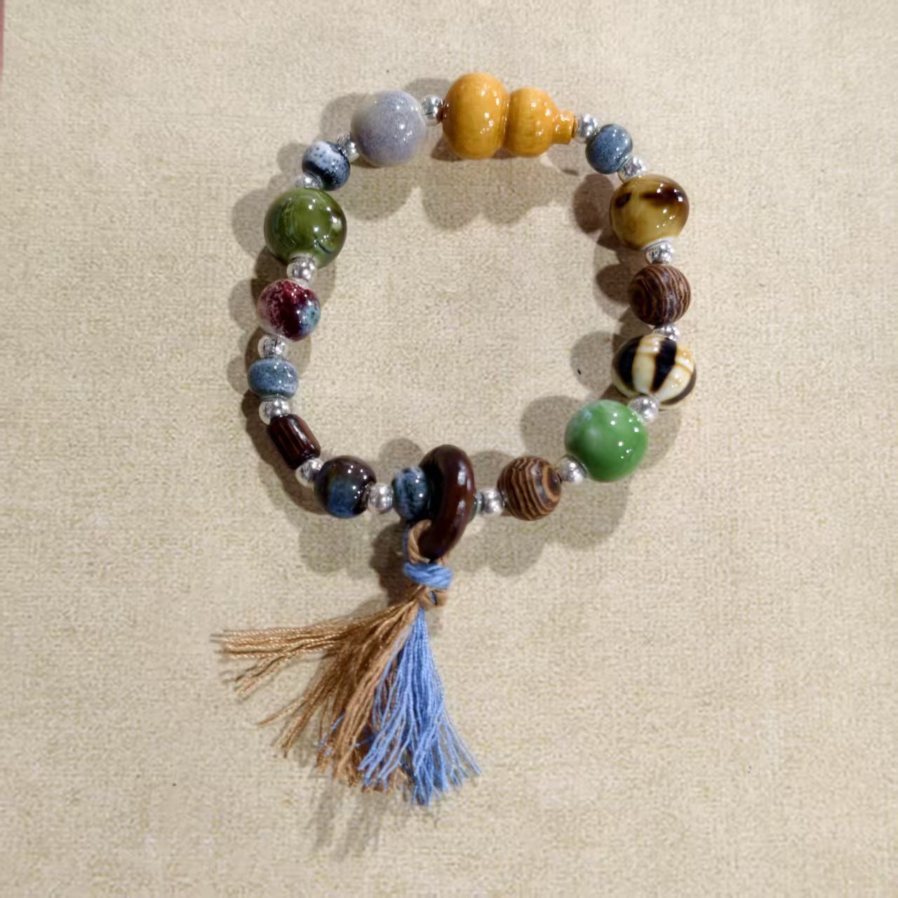 Alloy Ceramic Ethnic Style Single Handmade Filament Bracelet