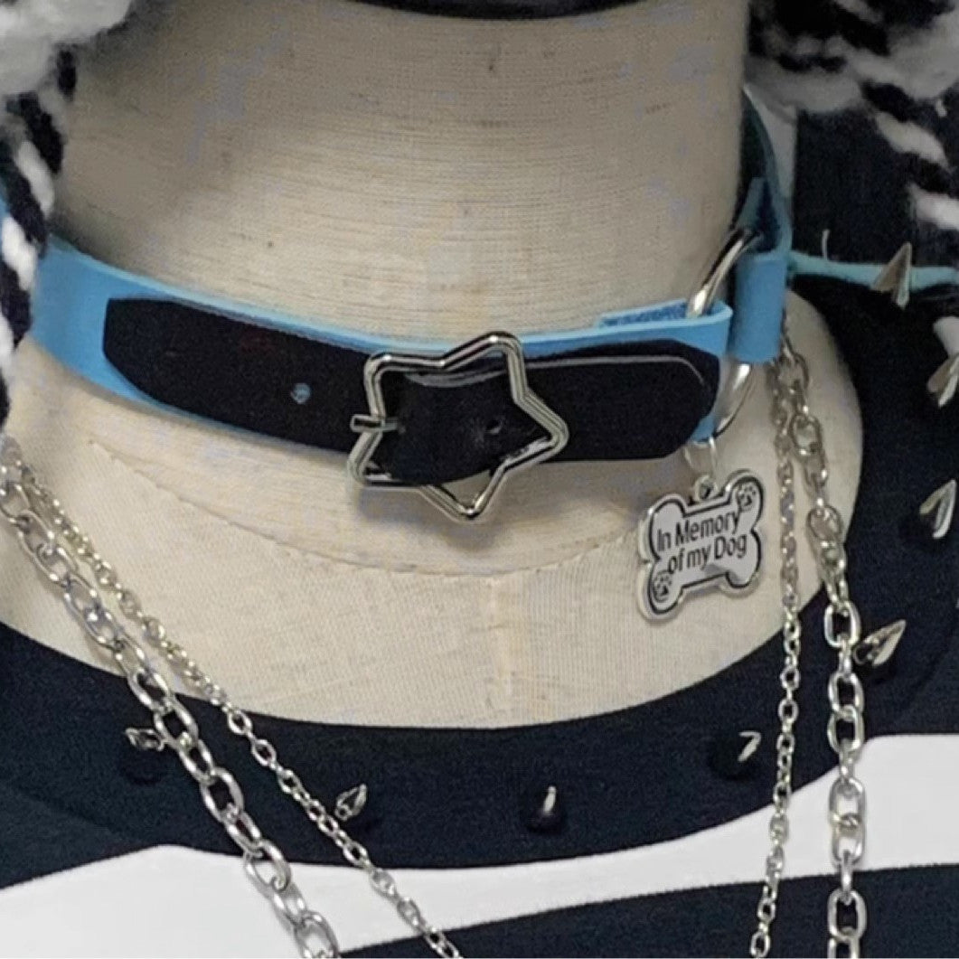 Bone Collar Pure Desire Style Minority Punk Dark Necklace