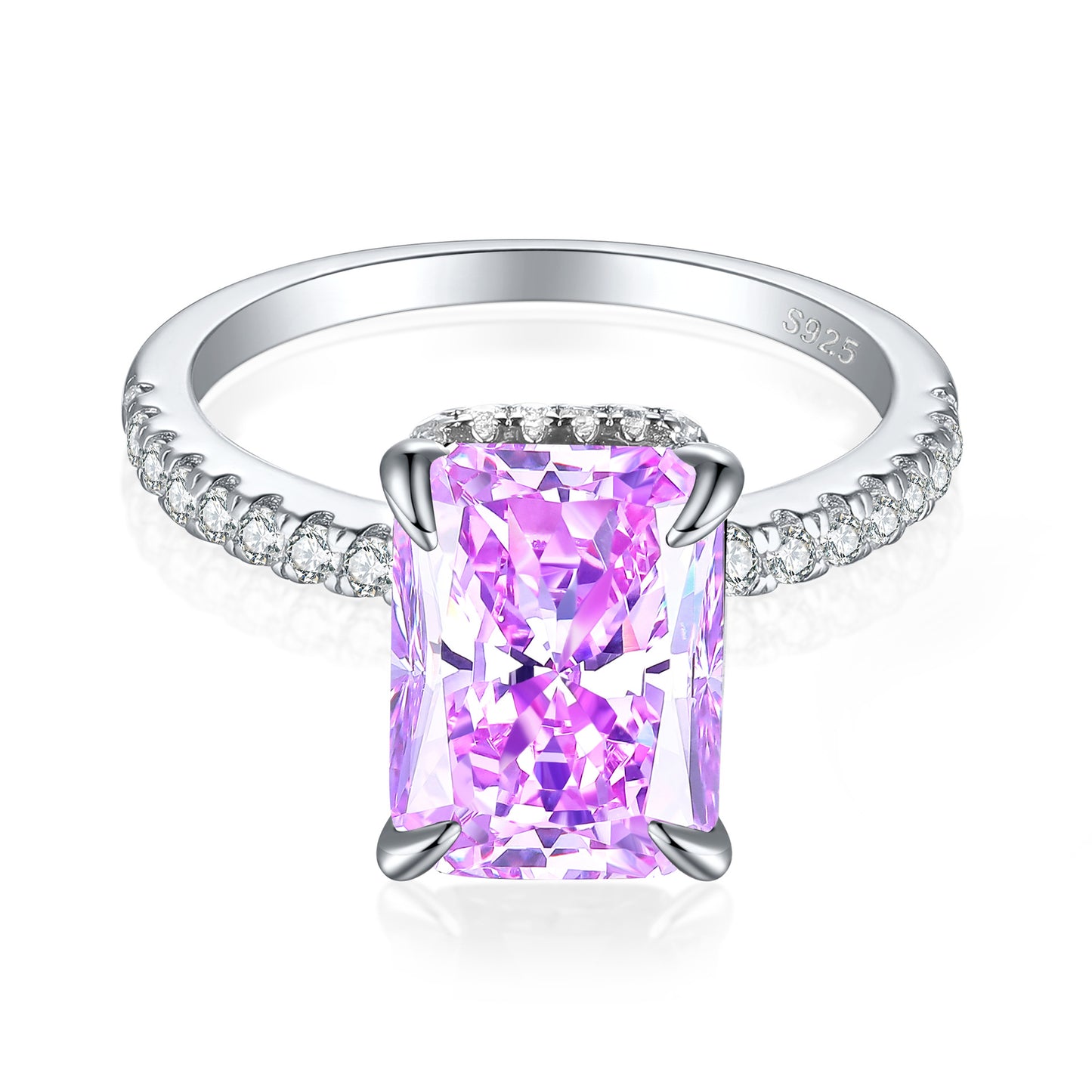 Karat High Carbon Rhinestone Female Niche Advanced Light Rings