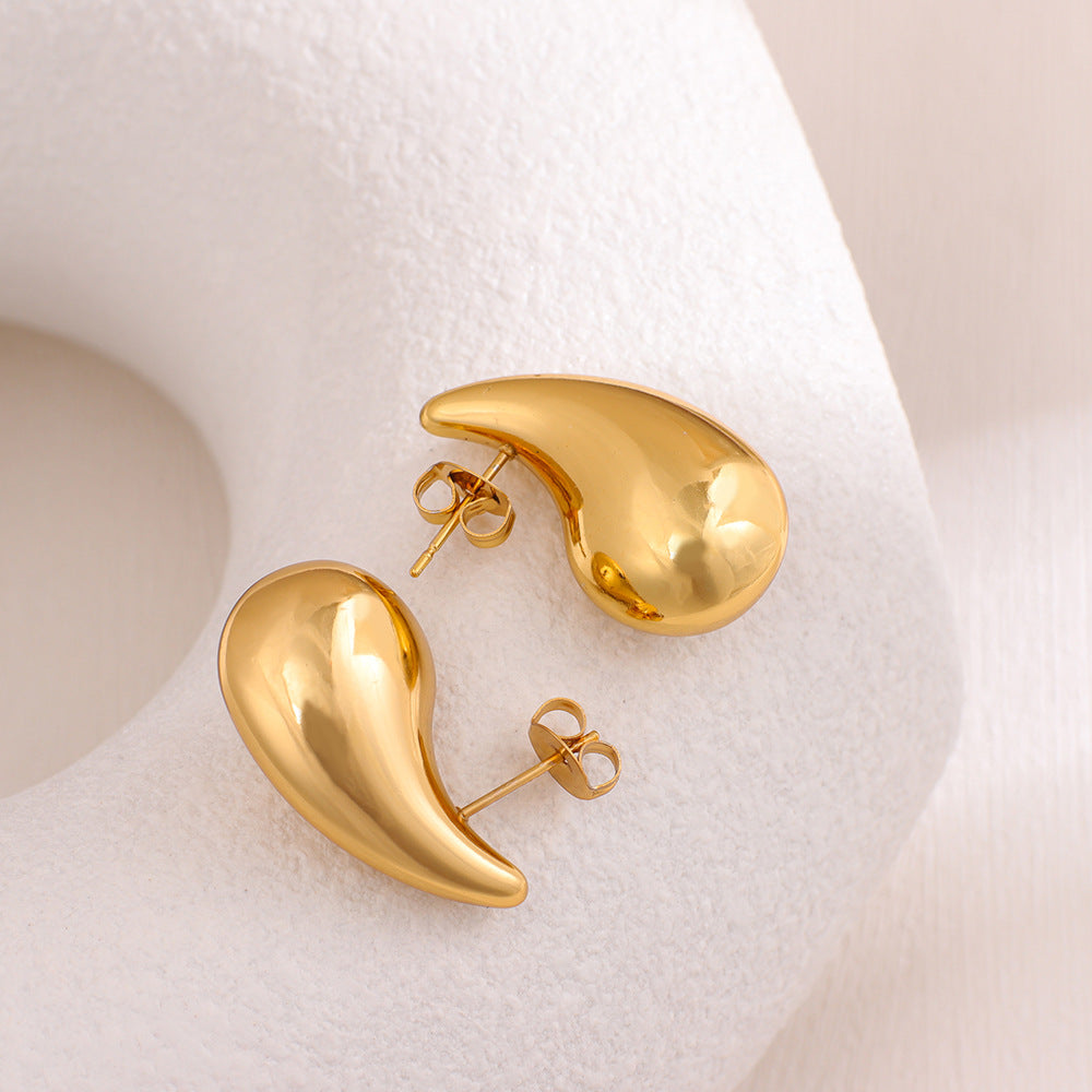 Women's Shaped Tube Style Light Luxury Fashion Simple Luxurious Earrings