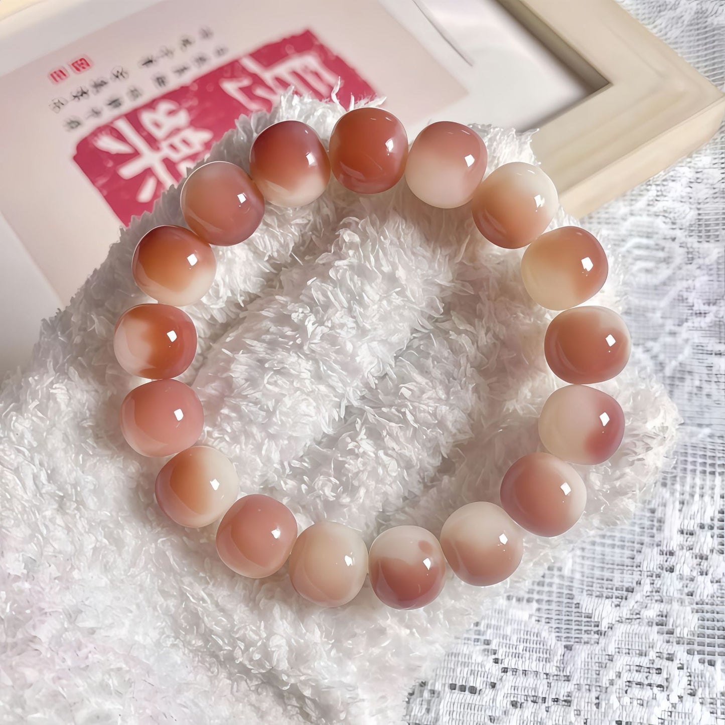Natural Old Smoke Bodhi Female Version Pliable Temperament Seed Crafts Bracelet