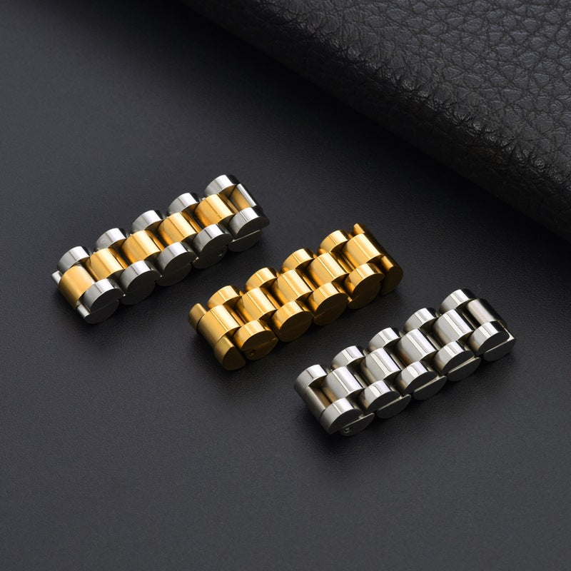 Gold-plated Stainless Steel Watch Width Titanium Rings