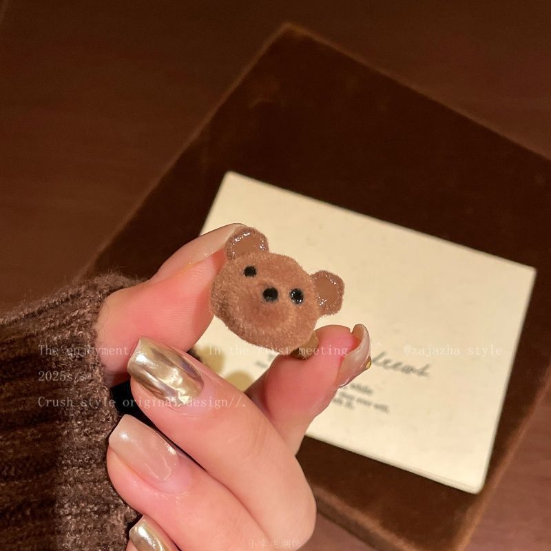Imitation Blue Treasure Egg Noodles Bow Female Niche Ring